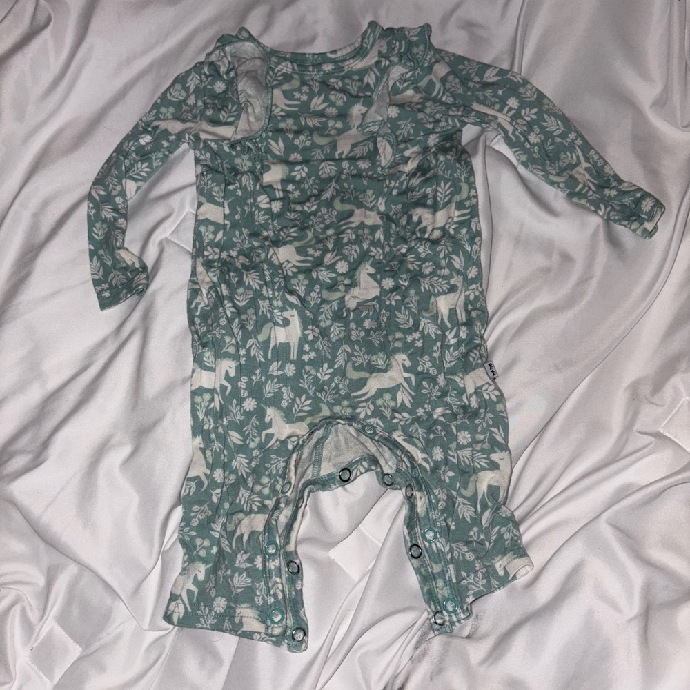 Little Sleepies Unicorn Garden Play Romper